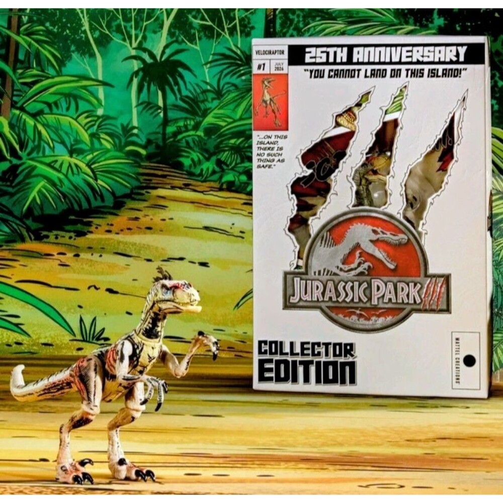 SDCC 2026 MATTEL Jurassic World Hammond Collection 25th Comic-Style Velociraptor
